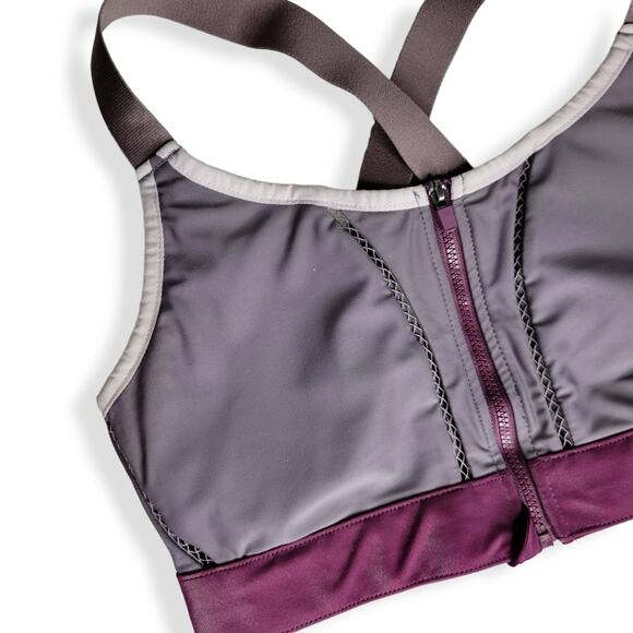 Fabletics Zoe High Impact Sports Bra Front Zip Size Small - Picture 6 of 7